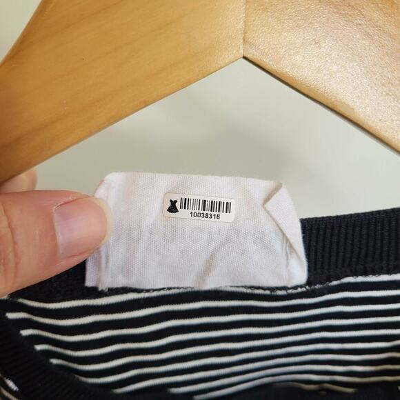 N Nicholas Sleeveless Dropped Waist Embroidered Cotton Dress - Stripes - Multi - Picture 12 of 12